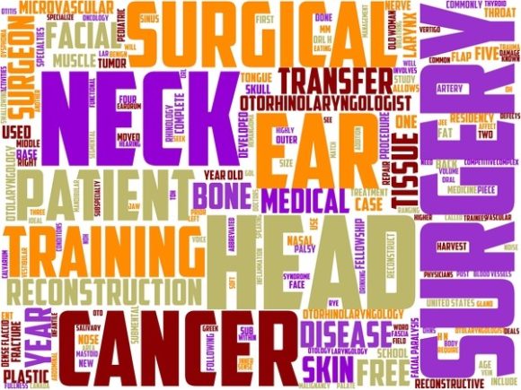 Otorhinolaryngology Wordart Background