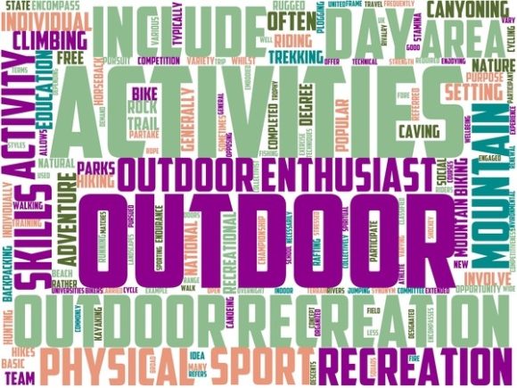 Outdoor Pursuits Wordart Crafting