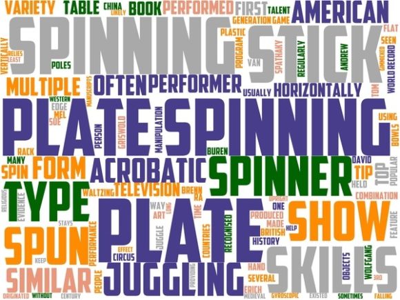 Plate Spinning Wordart Crafting