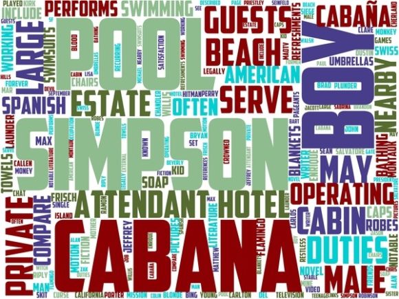 Pool Attendant Wordart Wallpaper