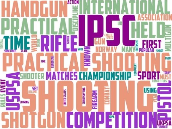 Practical Shooting Wordart Banner: Inspire Action with Hand-Drawn Colorful Word Clouds